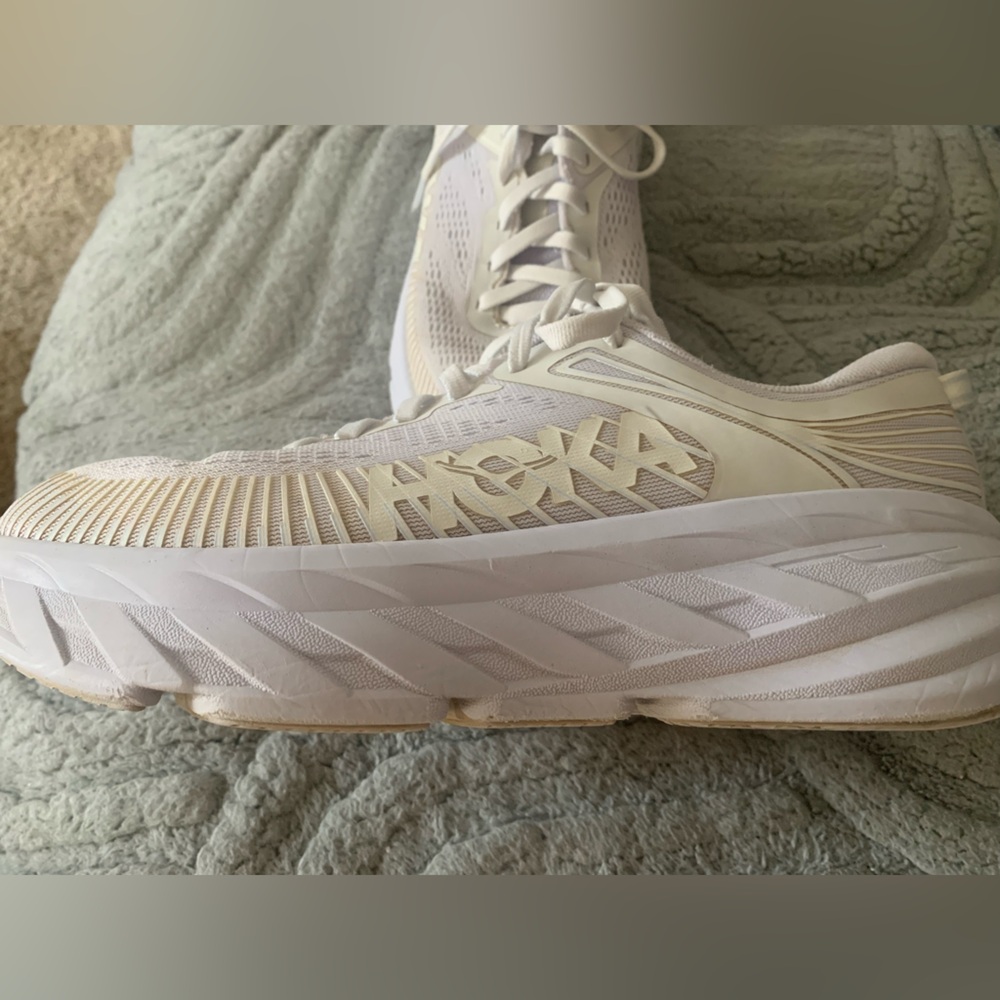 Hoka one one White Light Cream Women's Running Shoes - Lightweight Performance